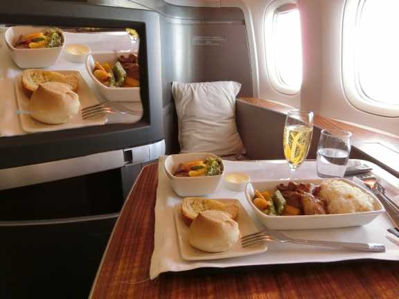 マレーシア航空の機内食