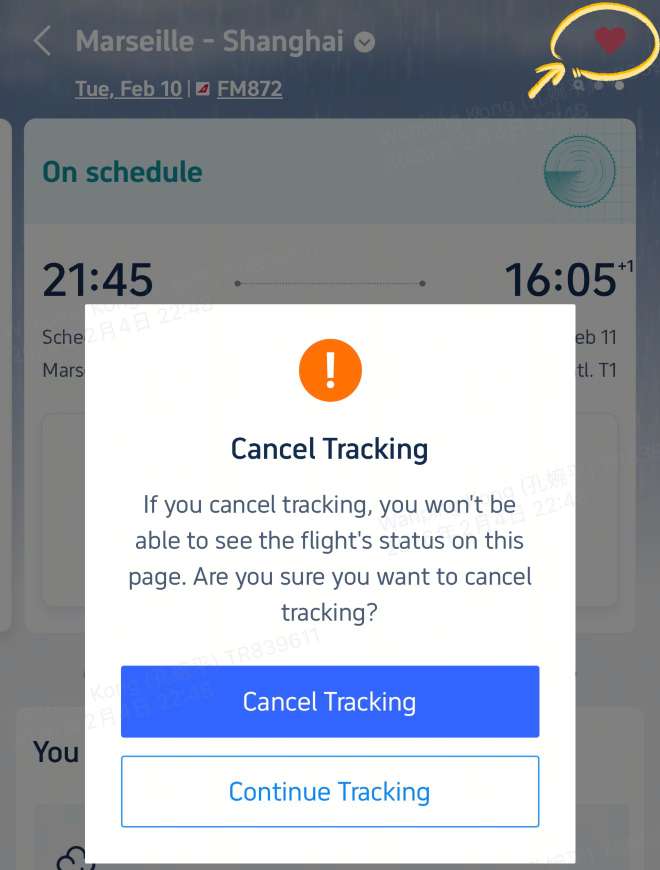 Flugstatus-Benachrichtigungen aktivieren