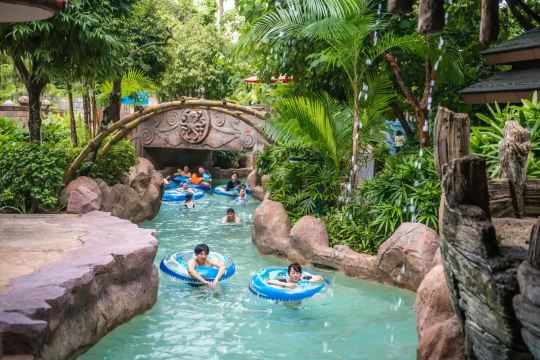 Аквапарк Adventure Cove, горки для детей
