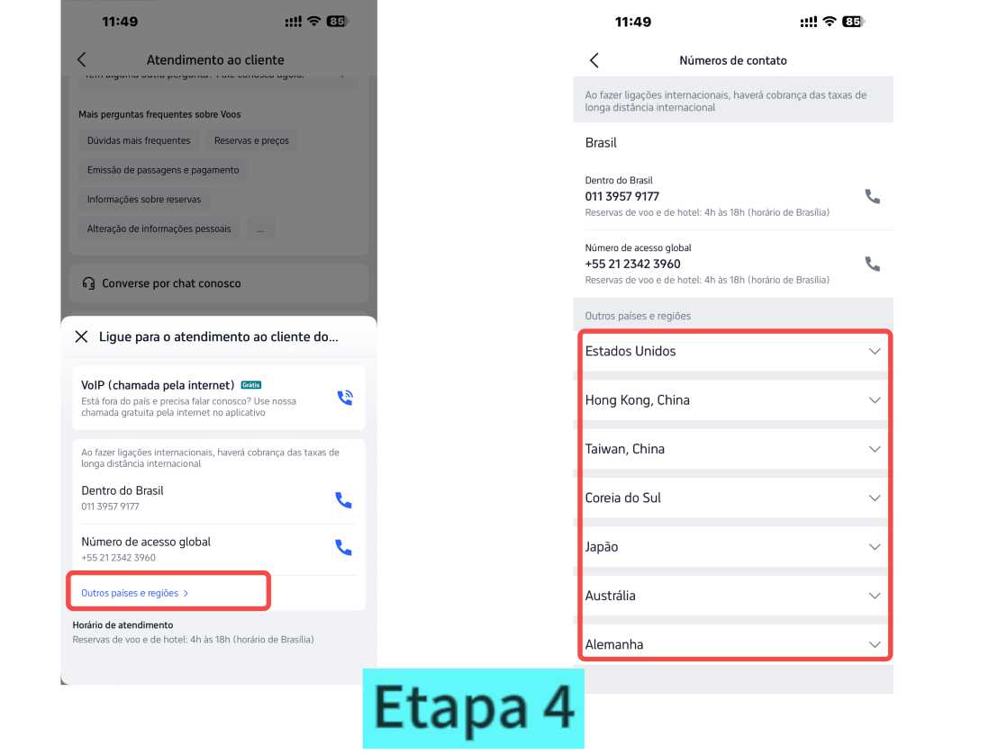 Outros países e regiões