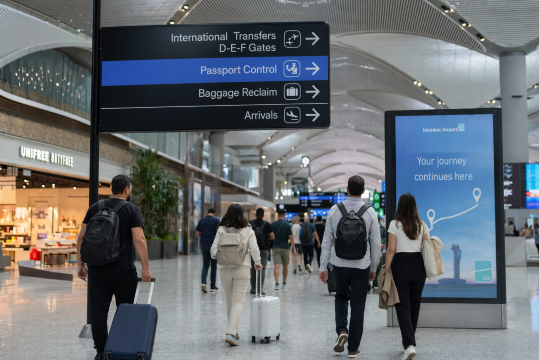 transit passengers at istanbul airport