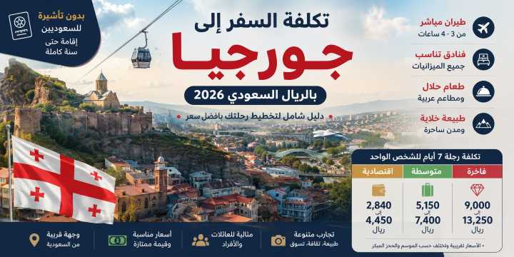 تكلفة السفر إلى جورجيا بالريال السعودي 2026: ميزانية 7 أيام | Trip.com