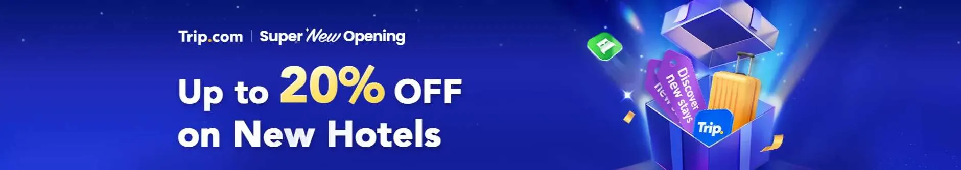 Trip.com Promo Code Australia: Trip.com New Hotel Deals – Up to 20% Off New Stays