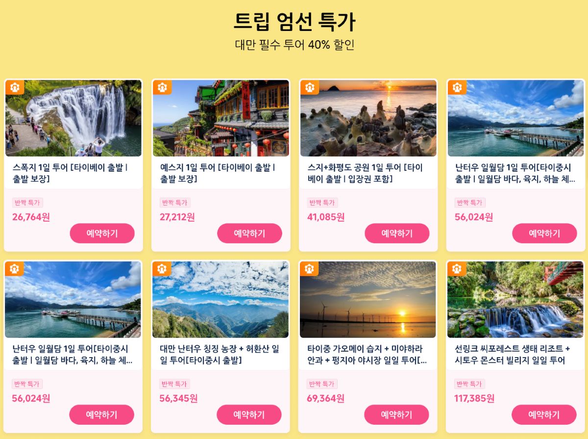 대만 투어 특가