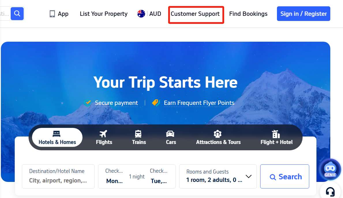 Accessing Contact Numbers via Trip.com's Website