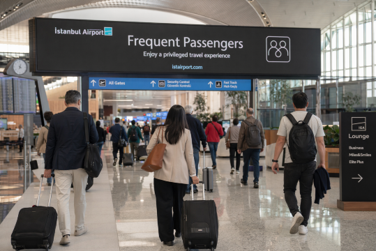 frequent passengers at istanbul airport