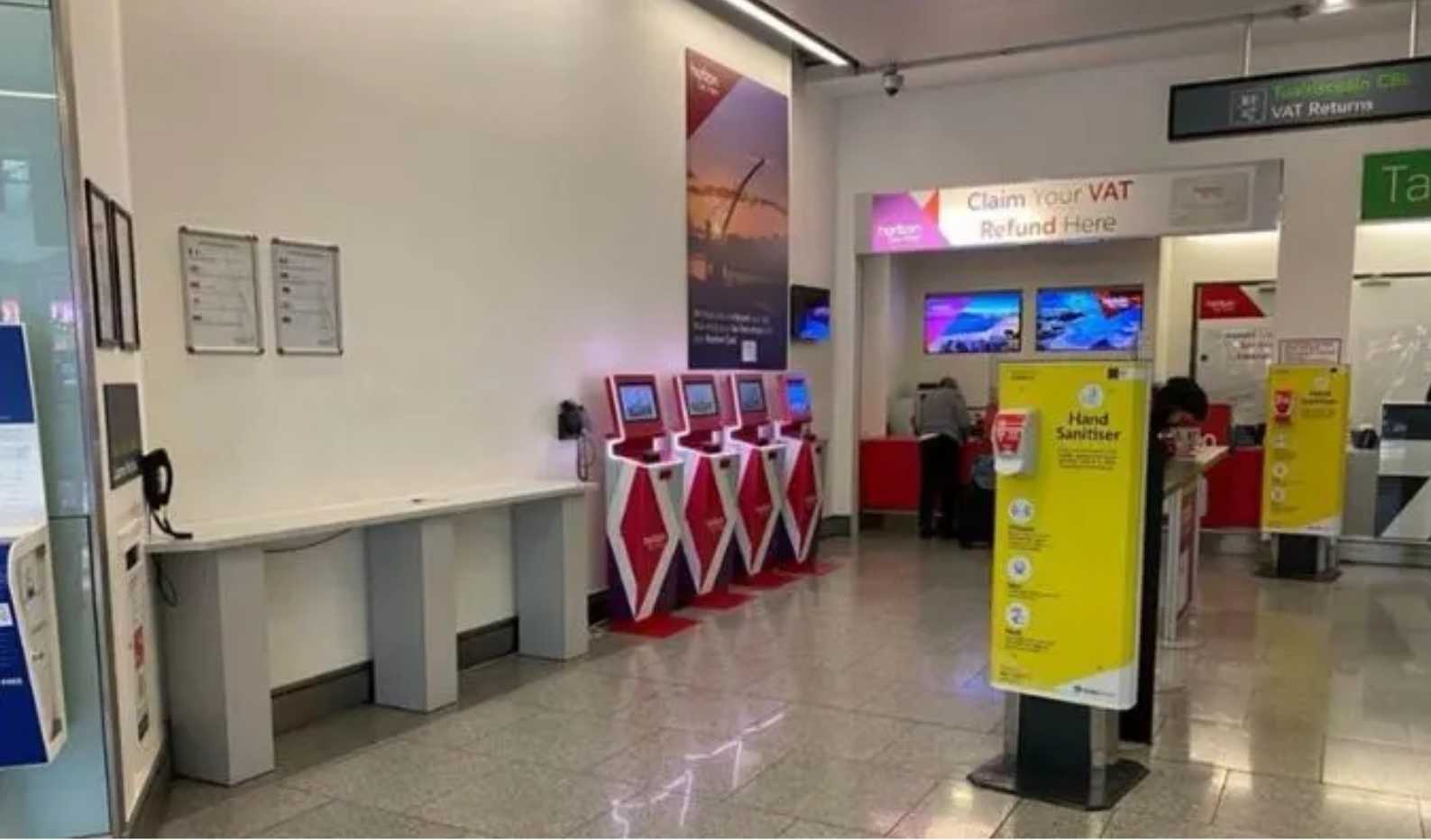 Tax Refund Counter at Airport