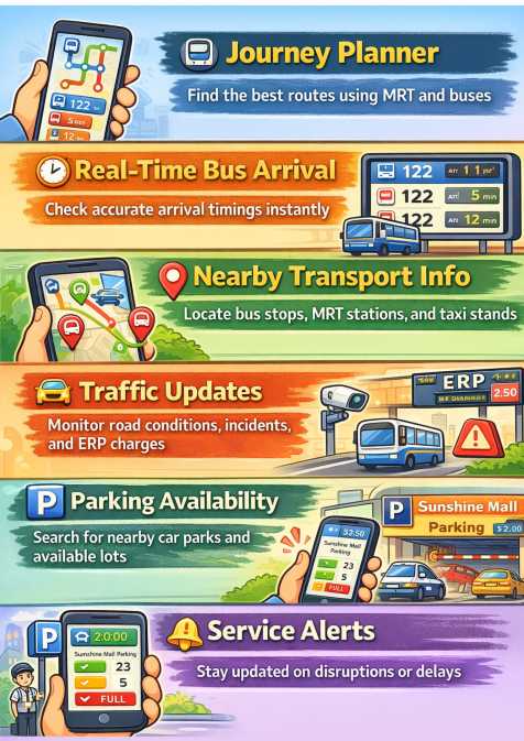 Key Features MyTransport SG
