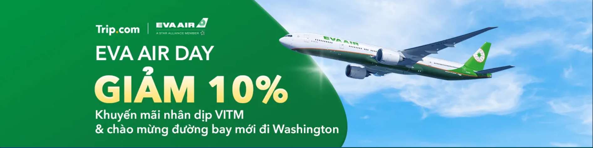 ƯU ĐÃI BAY ĐỘC QUYỀN CÙNG EVA AIR