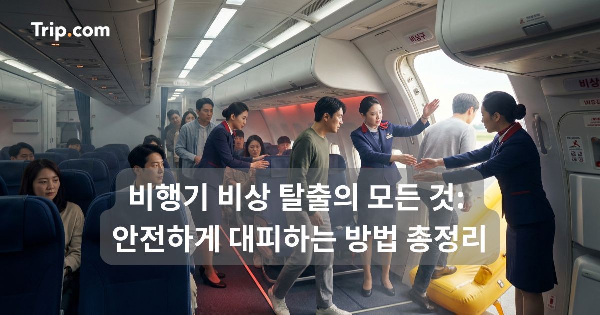 비행기 비상 탈출의 모든 것: 안전하게 대피하는 방법 | 트립닷컴
