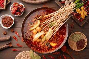 Can't get enough of skewers in Chengdu!