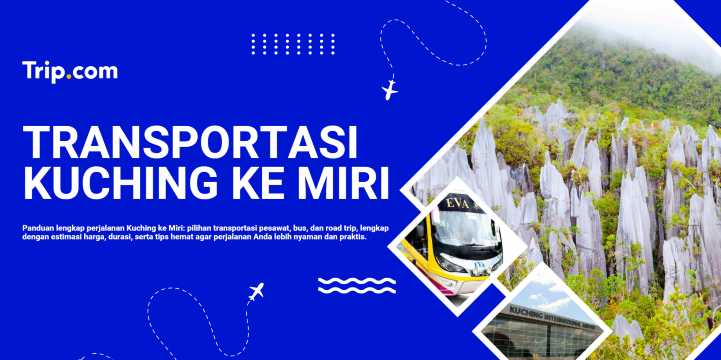 transportasi kuching ke miri