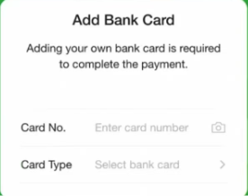 Привязка карты Visa / Mastercard