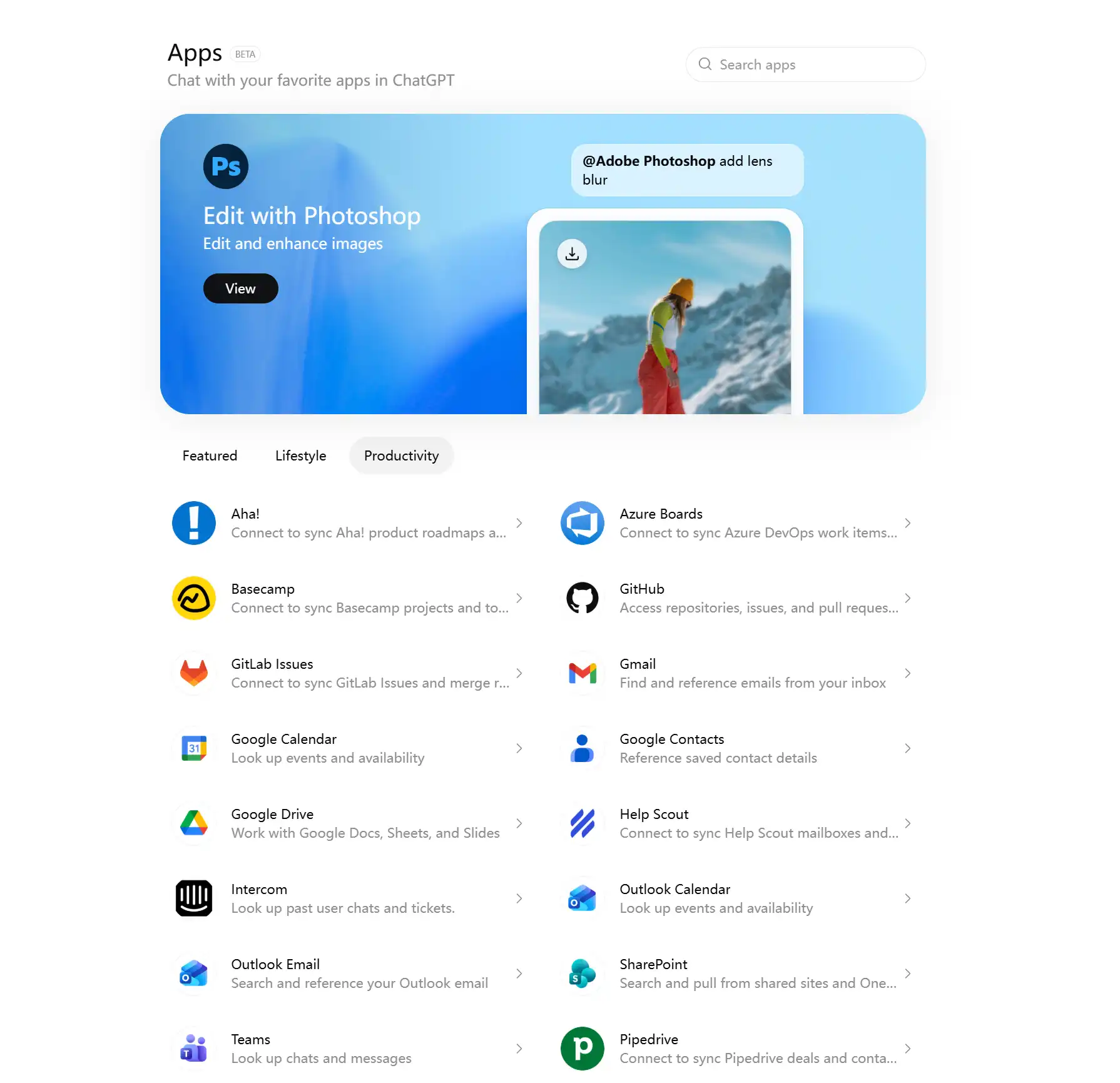 What are GPT Apps in ChatGPT?