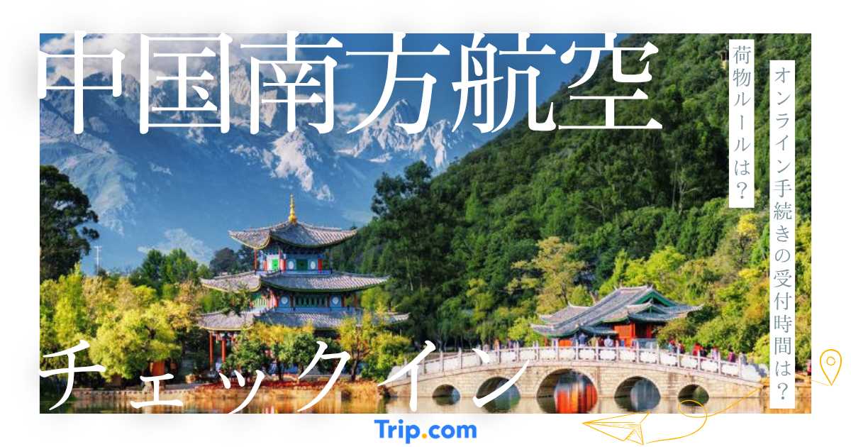 中国南方航空のチェックイン方法｜オンライン・空港での手続きを解説