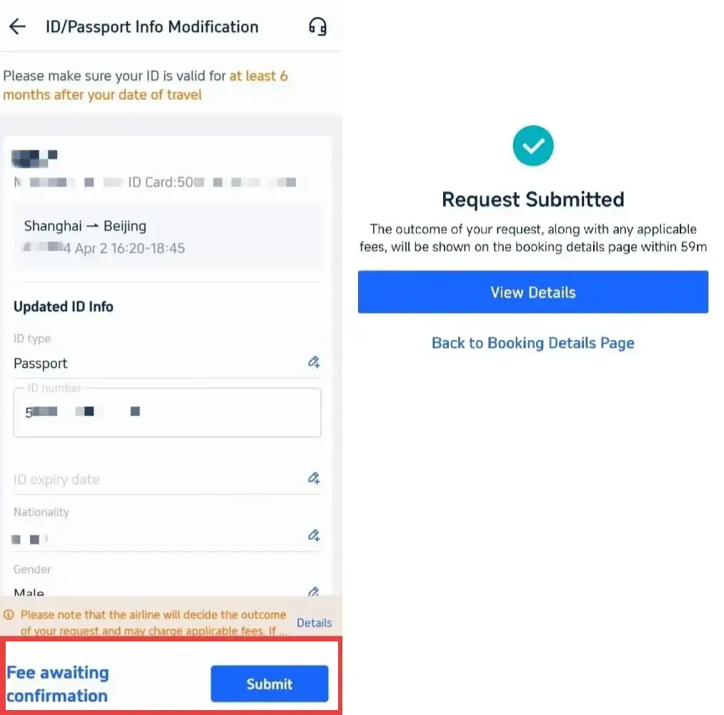 How to Change Passport Information on Trip.com 3