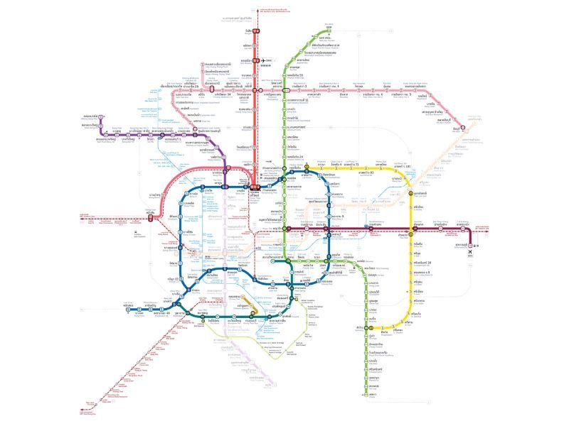 Bangkok Train Map