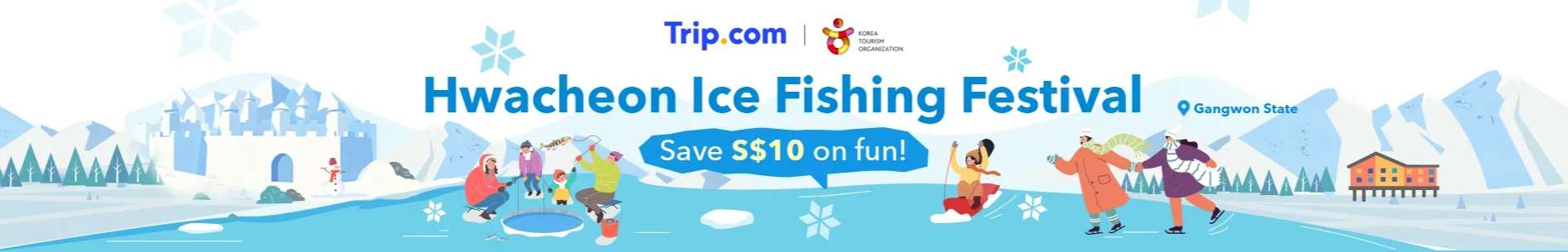 Trip.com Promo Code Singapore: Hwacheon Ice Fishing Festival