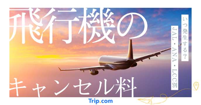 飛行機のキャンセル料はいくら？いつまでに発生する？JAL・ANA・LCCの場合| Trip.com