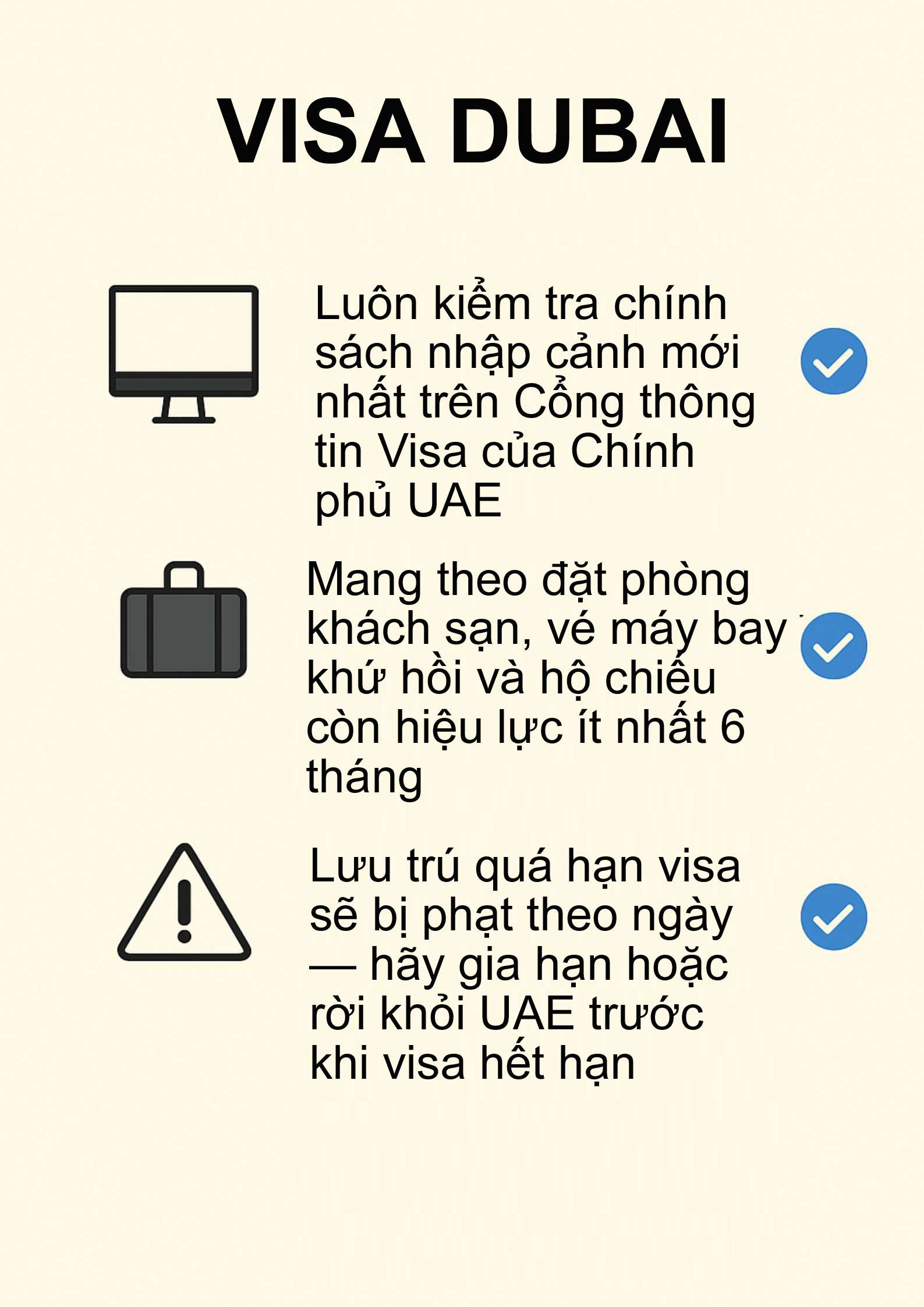 Yêu Cầu Đối Với Đơn Xin Visa Dubai Cho Người Việt