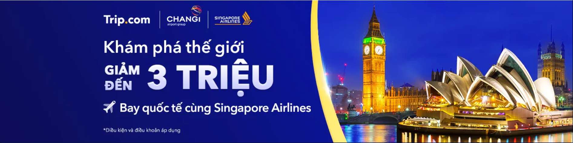 Bay Quốc tế cùng Singapore Airlines