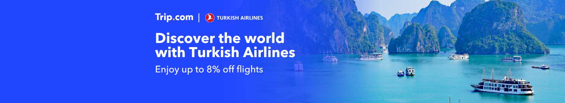 Turkish Airlines Up to 8% off flights