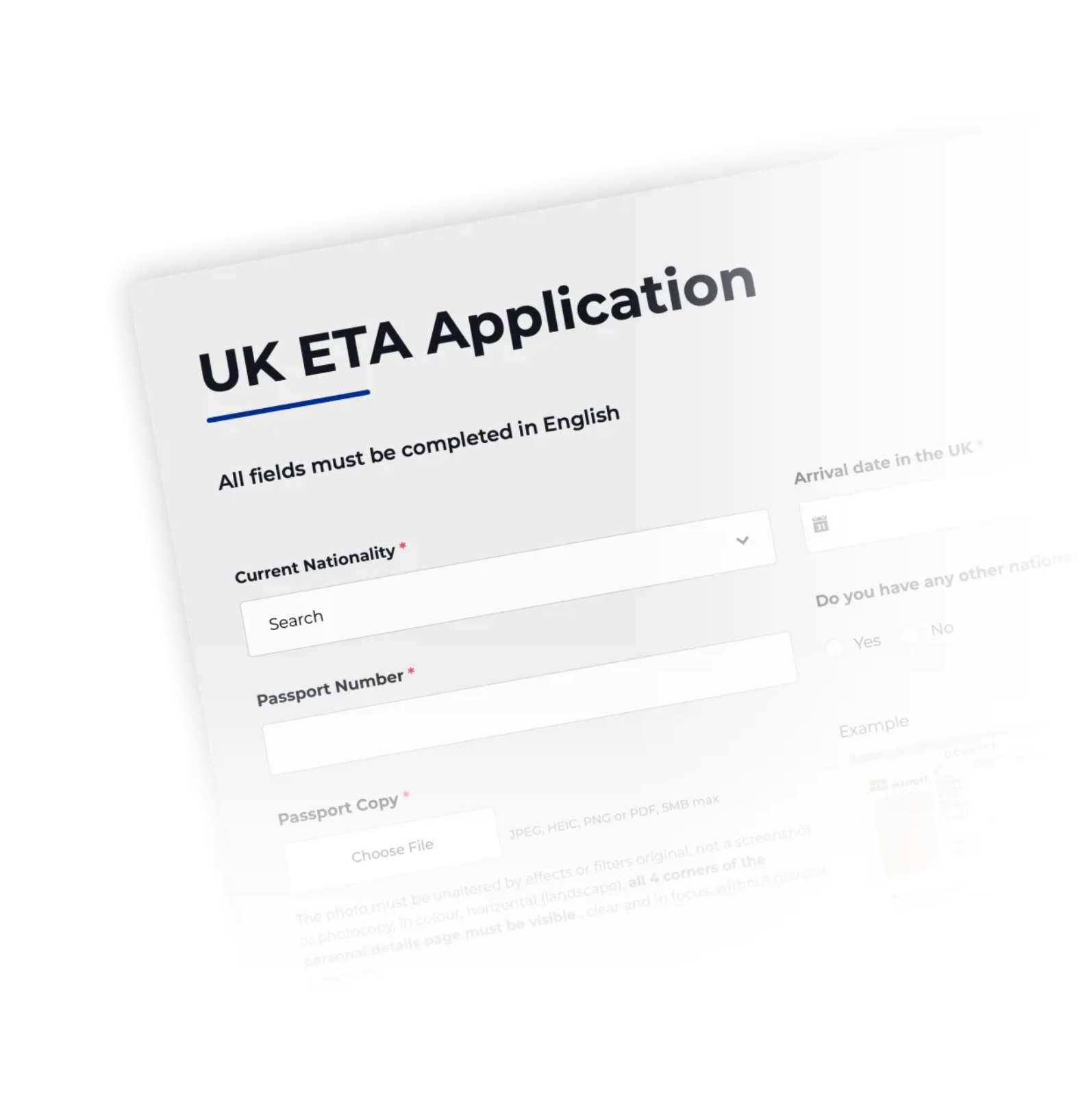 UK ETA Application