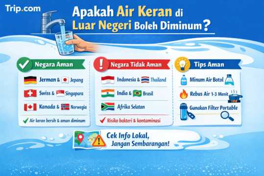 Apakah Air Keran Luar Negeri Aman Diminum? | Trip.com