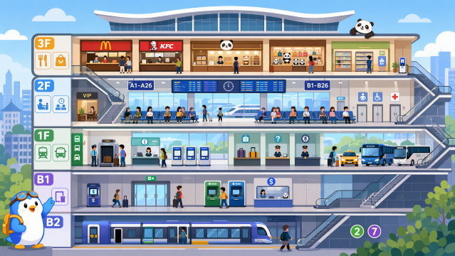 Chengdu East Railway Station layout