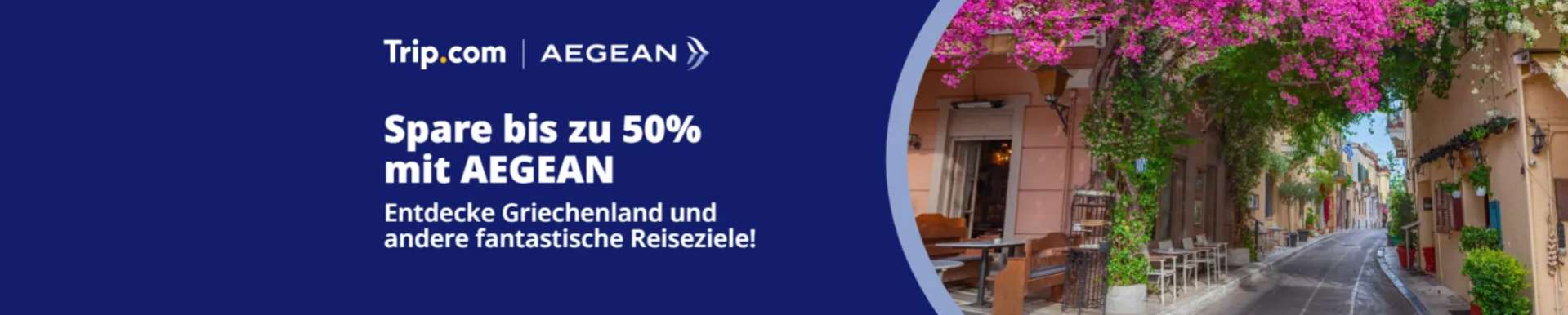 Spare bis zu 50% mit AEGEAN