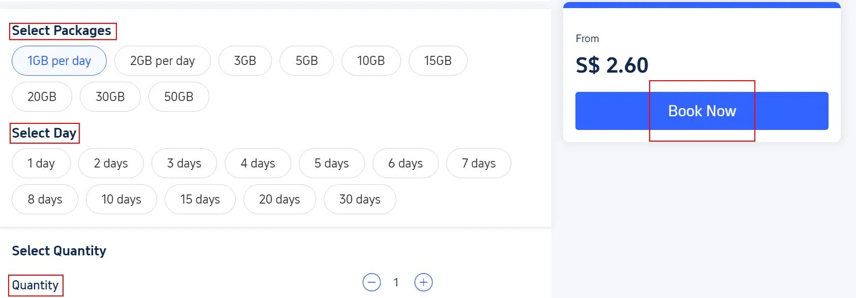So sánh và chọn gói eSIM