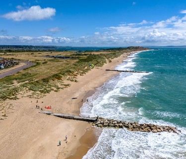 Ride to the tide at Southbourne Beach
