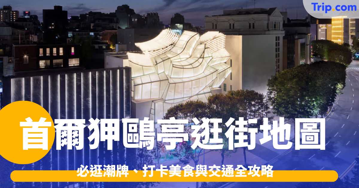 首爾狎鷗亭逛街地圖2026: 必逛潮牌、打卡美食與交通全攻略 | Trip.com