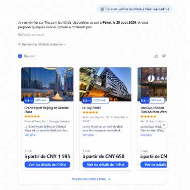 Trouver des hôtels