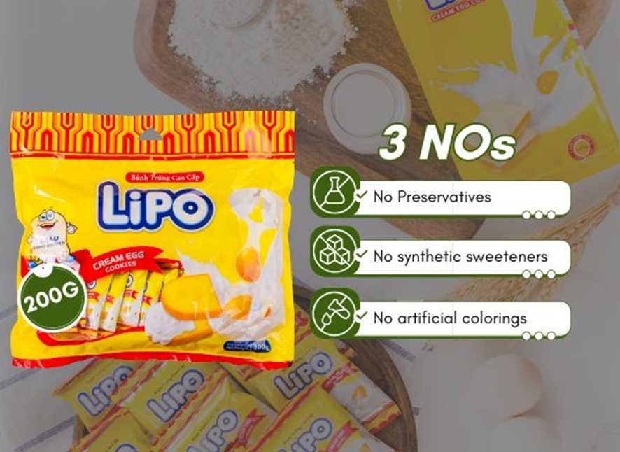Lipo (リポ) 卵パン (Bánh trứng tươi)