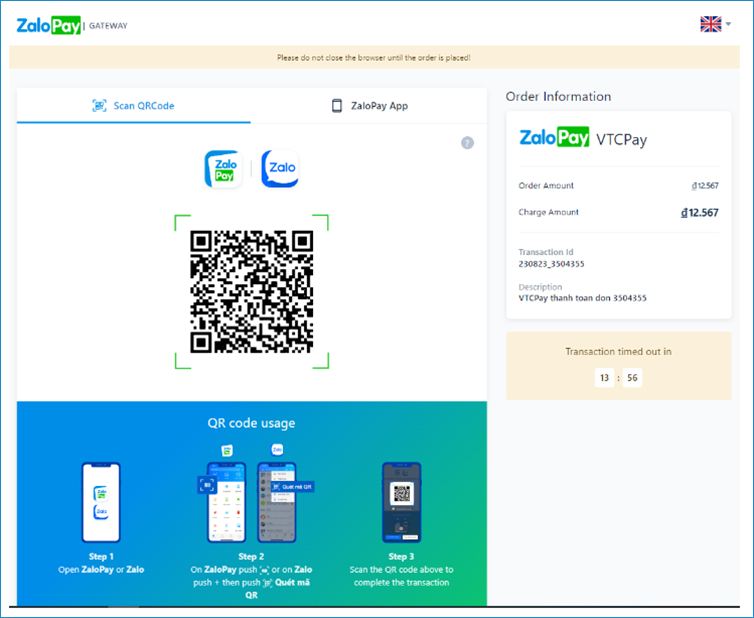 QR Zalopay