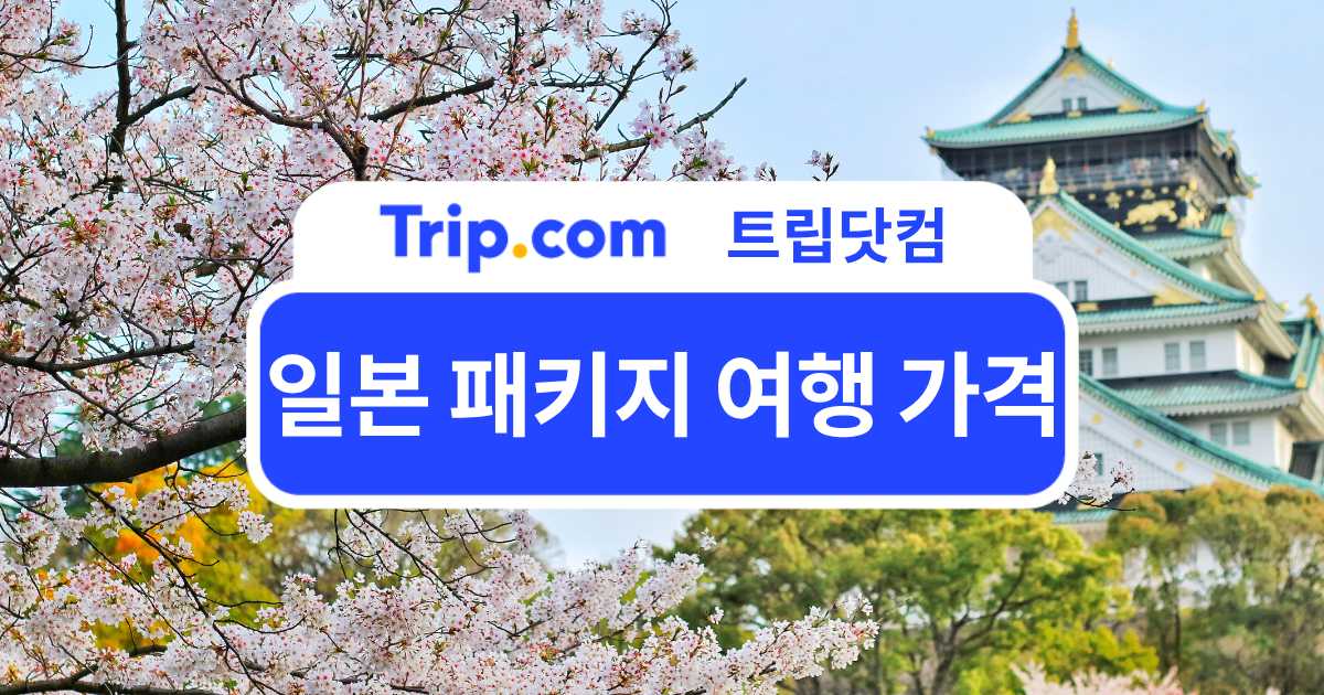 일본 패키지 여행 가격 지역별 비교