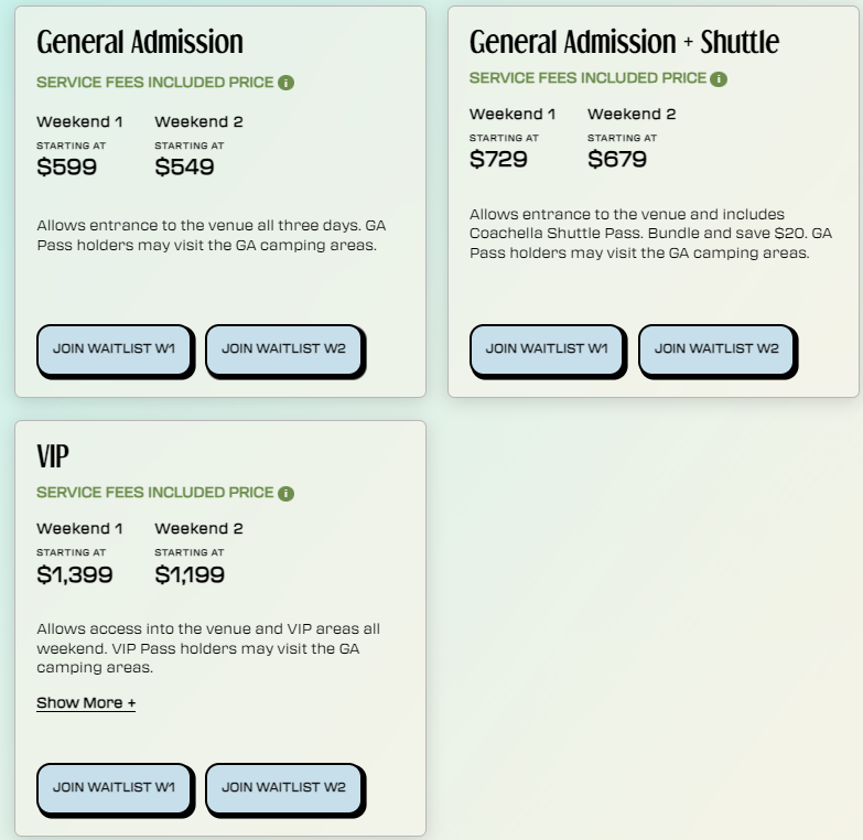 2025 Coachella tickets