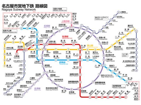 Nagoya Map Lines