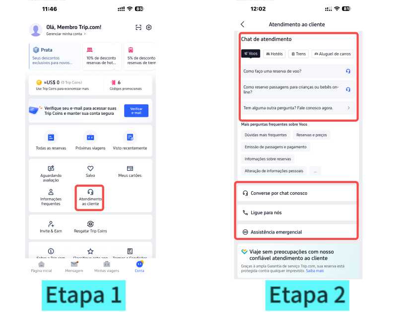 Encontre números ou faça chamadas grátis no app