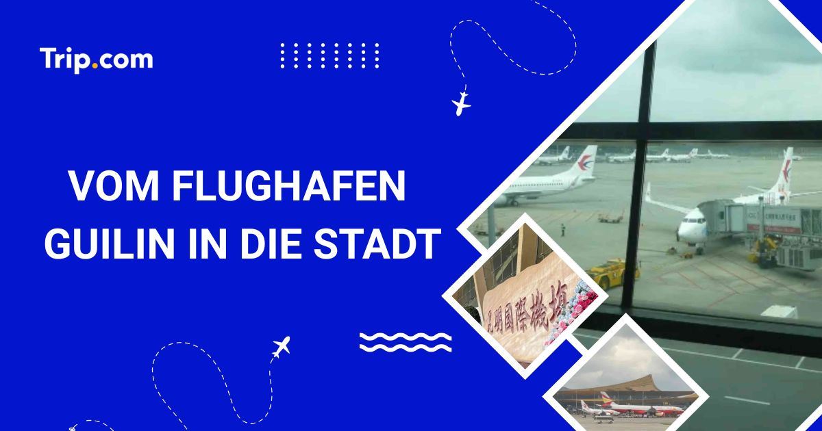 Vom Flughafen Guilin in die Stadt