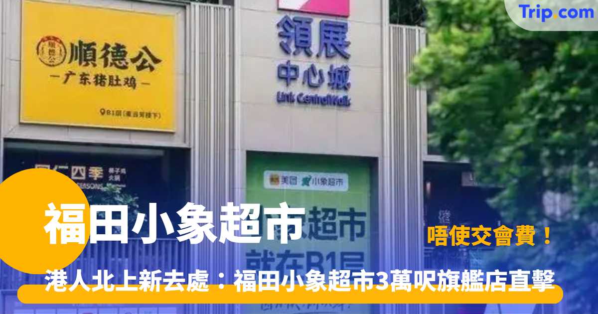 福田小象超市攻略：3萬呎旗艦店亮點與港人北上購物指南   | Trip.com