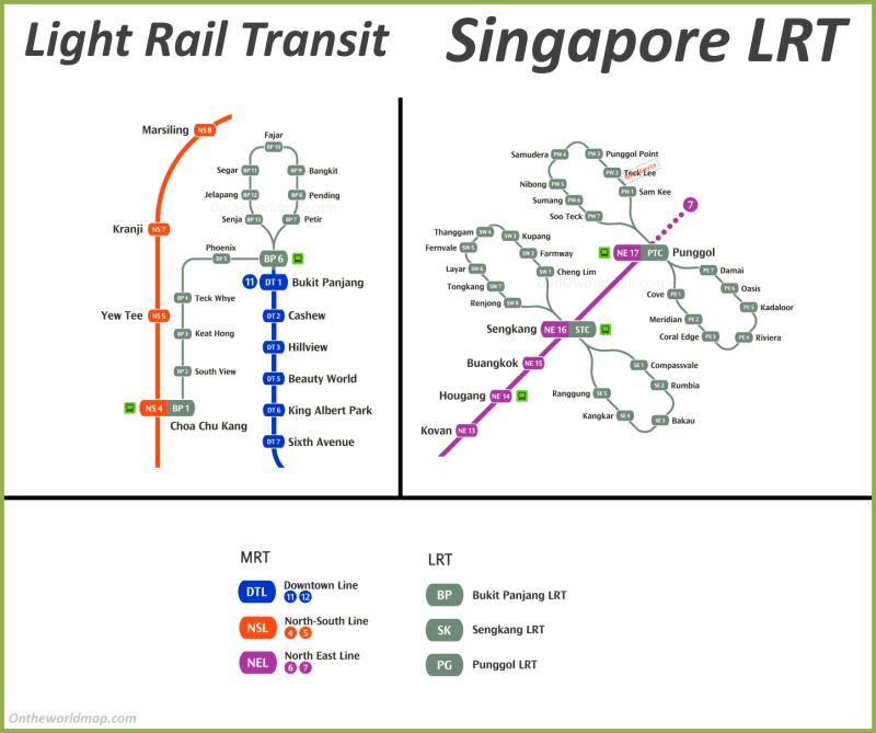 peta lrt singapura