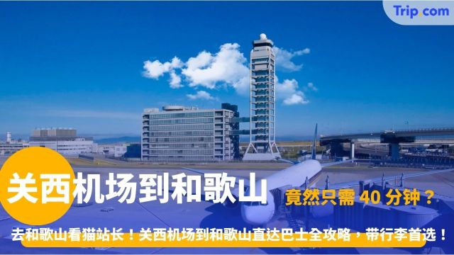 关西机场到和歌山 | 最新交通全攻略：40分钟直达，票价与路线汇总 | Trip.com