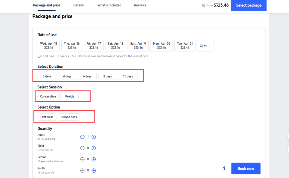 Select your package type for Swiss Travel Pass