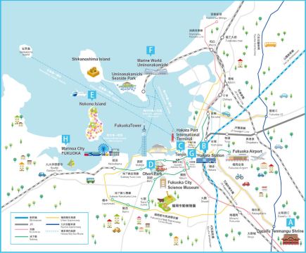 Fukuoka Tourist Map