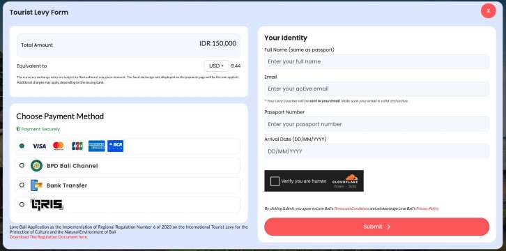 How to Complete the Bali Tourist Tax Form