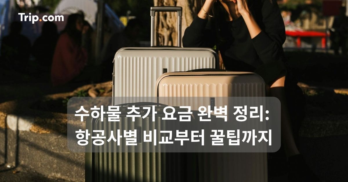 수하물 추가 요금 완벽 정리: 항공사별 비교부터 꿀팁까지 | 트립닷컴