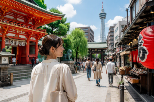 博多訪問の日本人