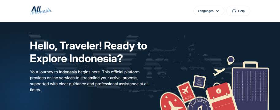 印尼电子入境卡官方网站